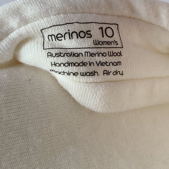 MERINOS WOMAN'S SANDAL NATURAL WHITE SIZE 10-- NWOT - Picture 10 of 10